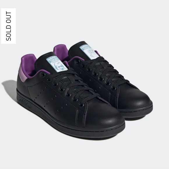 NWT Adidas Stan Smith Disney Ursula shoes. Little mermaid. Cooor: Black/purple